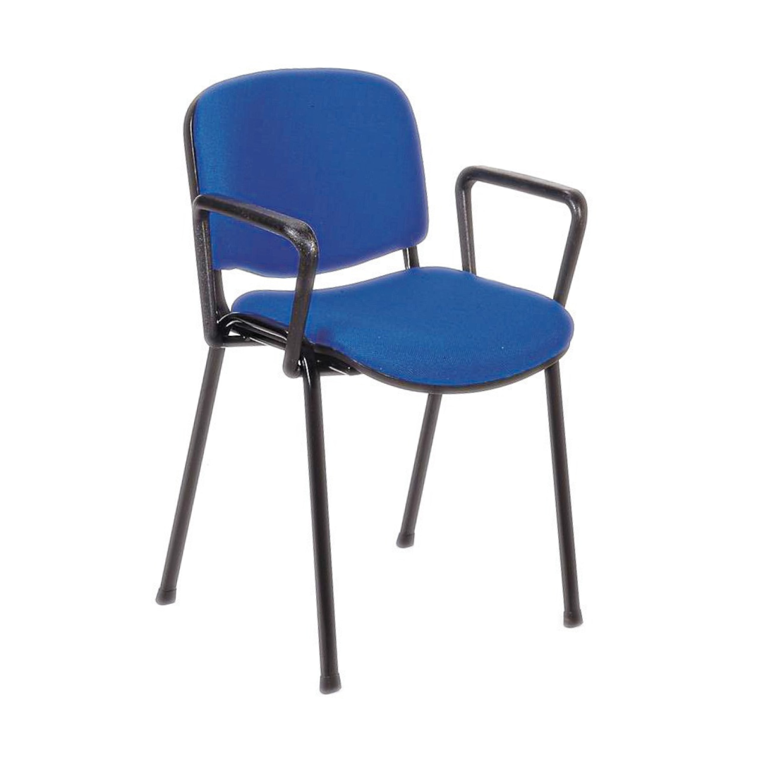 כיסא אירוח נויה  מרופד עם ידיות