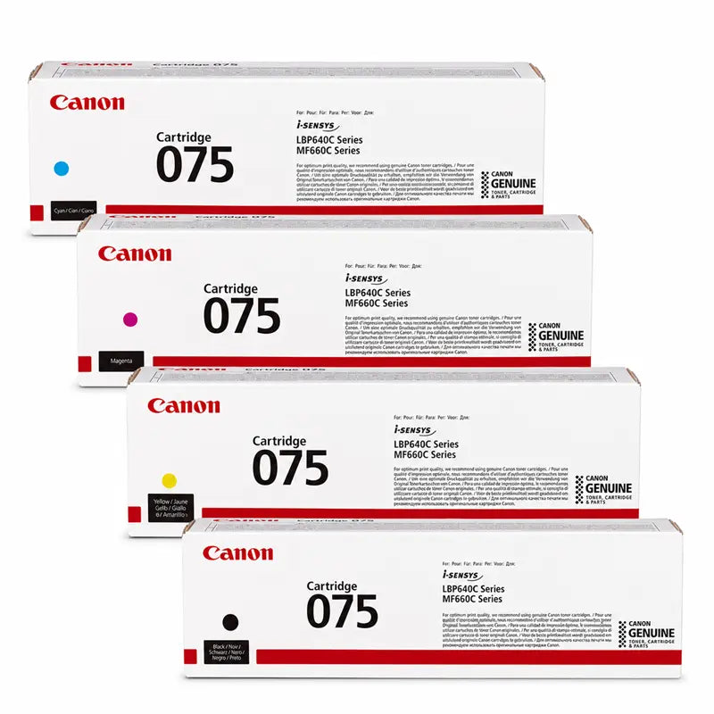 סט טונרים מקורי Canon 075 bk/c/y/m