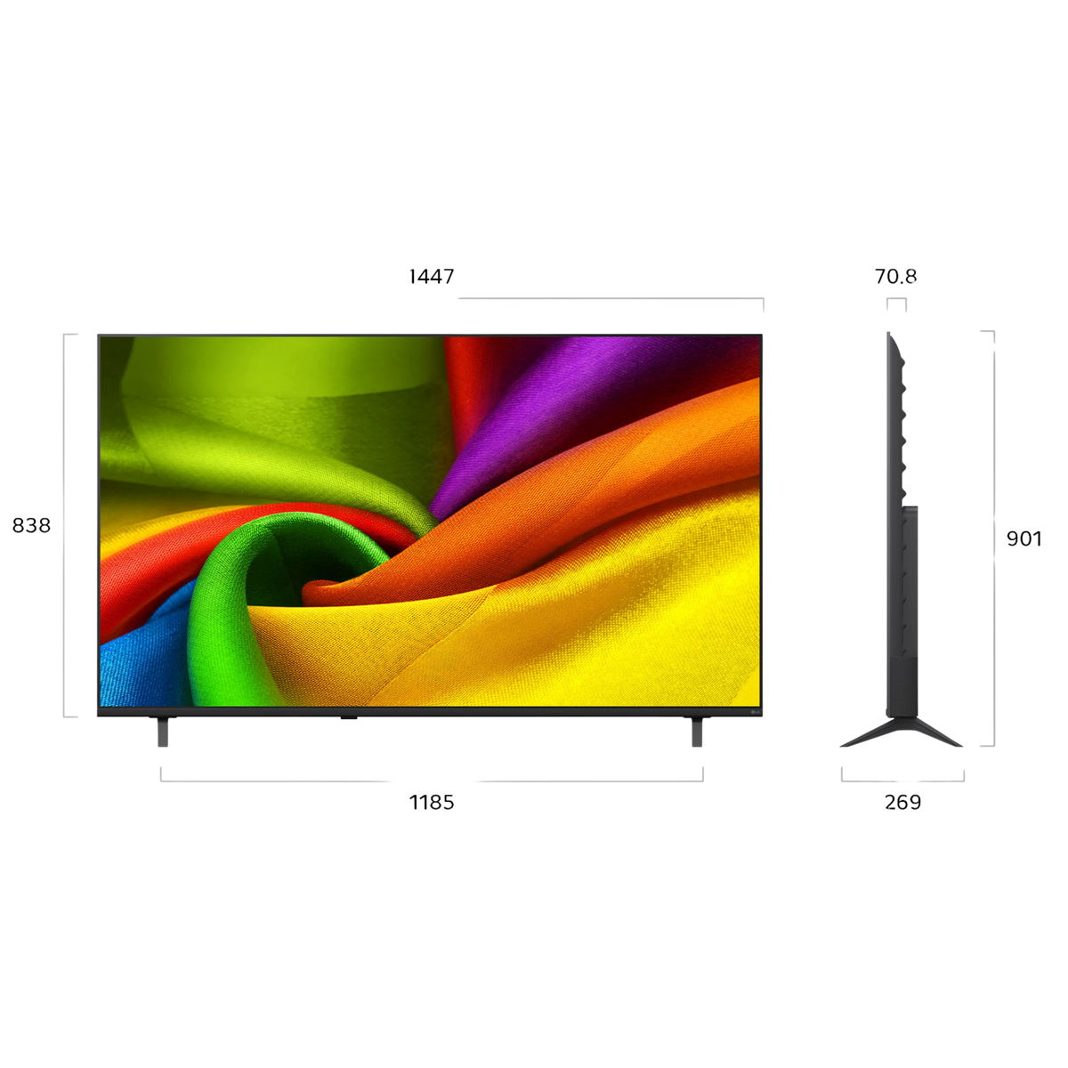 טלוויזיה חכמה 65 אינץ LG 4K NANO UHD AI